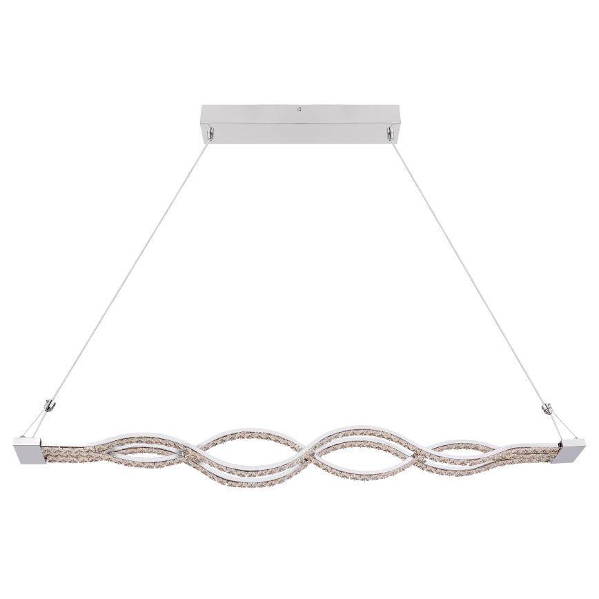 Globo - LED-dimmbare Pendelleuchte mit Seilaufhängung LED/30W/230V + Fernbedienung