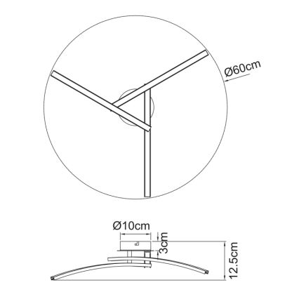 Globo - LED-Aufbauleuchte 3xLED/6W/230V 3000/4000/6000K