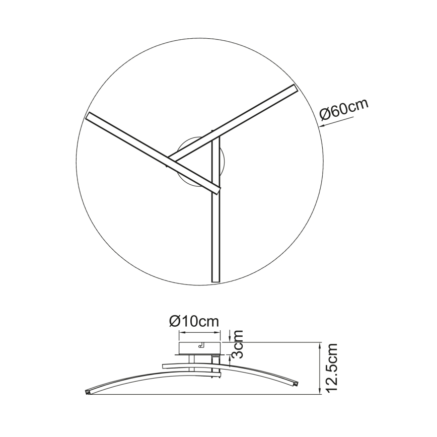 Globo - LED-Aufbauleuchte 3xLED/6W/230V 3000/4000/6000K