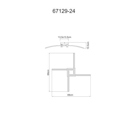 Globo - LED-Deckenleuchte 4xLED/6W/230V 3000/4000/6000K