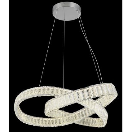 Globo - LED dimmbare Hängeleuchte an Seil LED/110W/230V 2700-6000K Ø 78 cm + Fernbedienung