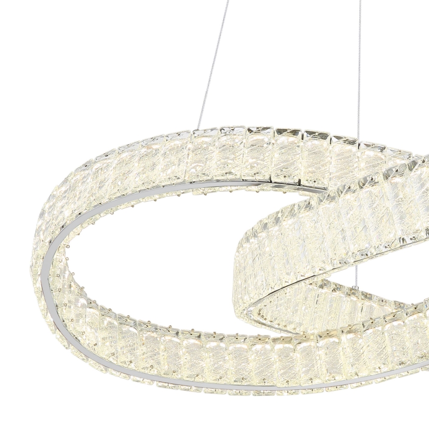 Globo - LED dimmbare Hängeleuchte an Seil LED/110W/230V 2700-6000K Ø 78 cm + Fernbedienung