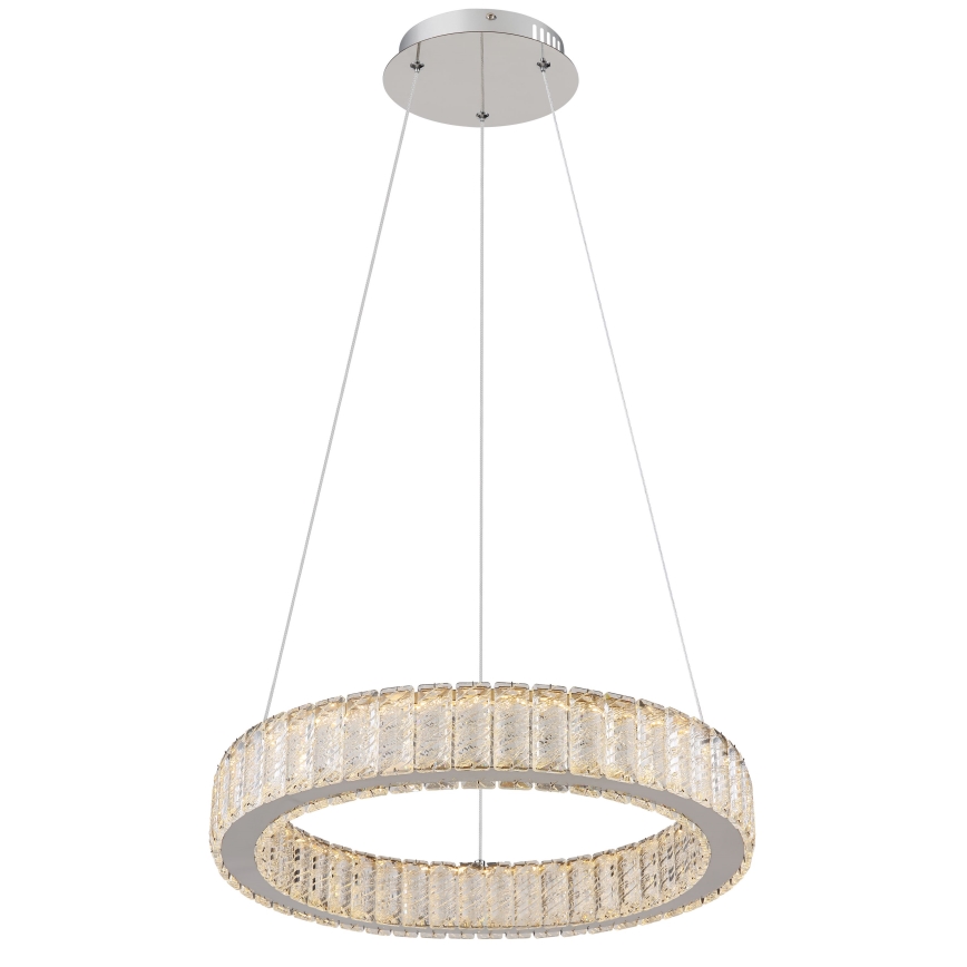 Globo - LED dimmbare Hängeleuchte an Seil LED/50W/230V 2700-6000K Ø 50 cm + Fernbedienung