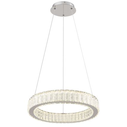 Globo - LED dimmbare Hängeleuchte an Seil LED/50W/230V 2700-6000K Ø 50 cm + Fernbedienung
