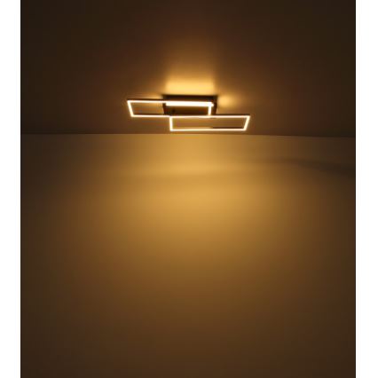 Globo - LED-Deckenleuchte LED/40W/230V 62x27 cm matt Chrom/schwarz