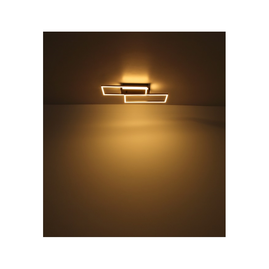 Globo - LED-Deckenleuchte LED/40W/230V 62x27 cm matt Chrom/schwarz