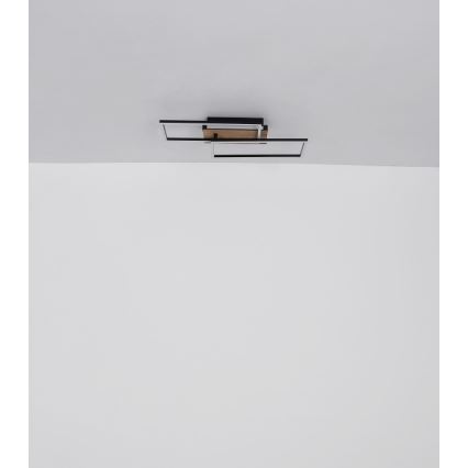 Globo - LED-Deckenleuchte LED/40W/230V 62x27 cm matt Chrom/schwarz