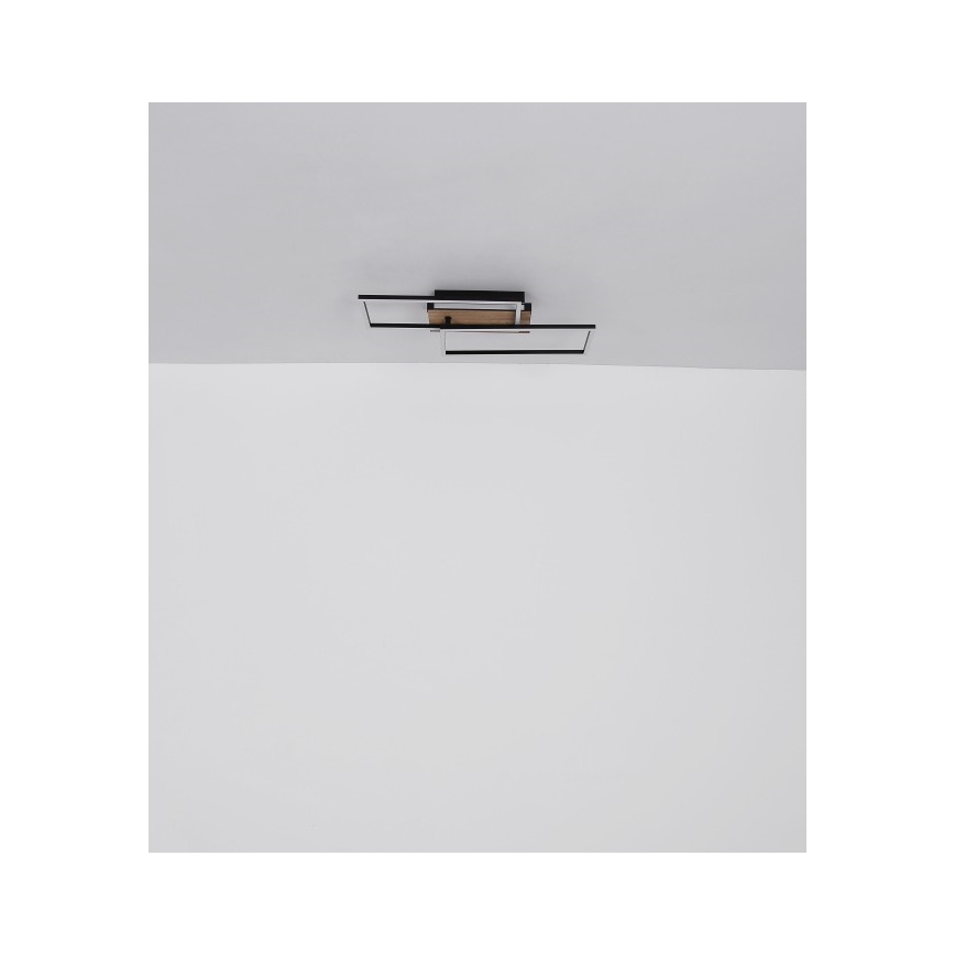 Globo - LED-Deckenleuchte LED/40W/230V 62x27 cm matt Chrom/schwarz