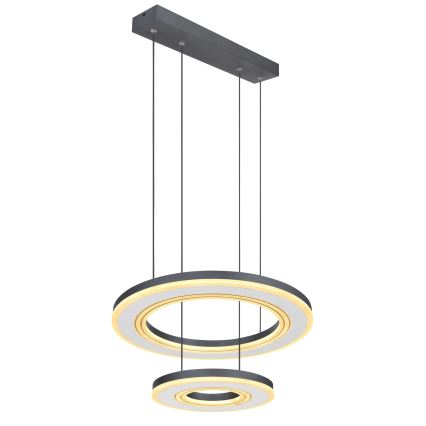 Globo - Dimmbare LED-Hängeleuchte LED/50W/230V 2700-6000K d 50 cm schwarz + Fernbedienung