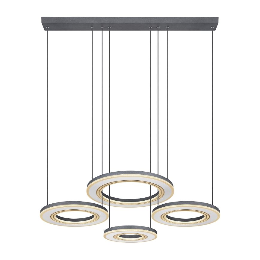 Globo - Dimmbare LED-Hängeleuchte LED/80W/230V 2700-6000K schwarz + Fernbedienung