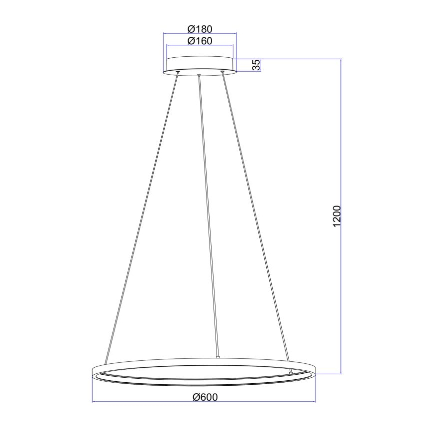 Globo - LED-Kronleuchter an Schnur LED/29W/230V