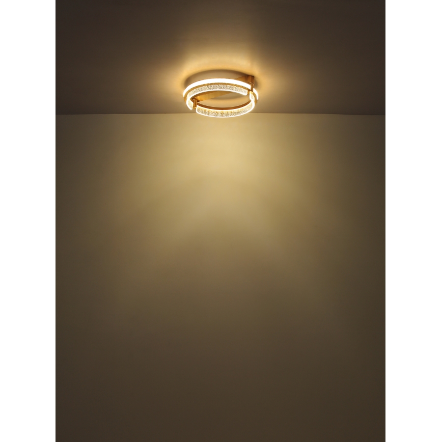 Globo - LED dimmbare Kristall-Deckenleuchte LED/36W/230V 2700K-6000K + Fernbedienung