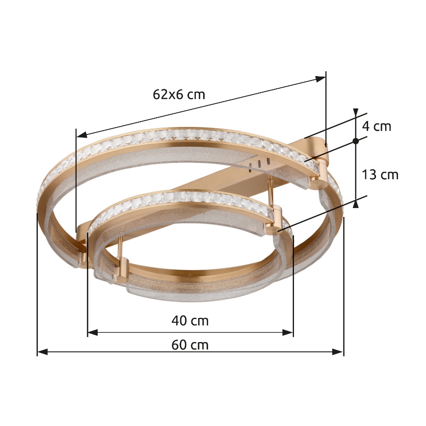 Globo - Dimmbare LED-Deckenleuchte LED/78W/230V 2700K-6000K + Fernbedienung