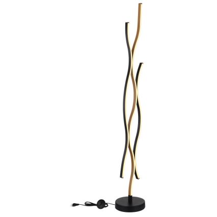 Globo - LED-Stehleuchte LED/28W/230V 3000K schwarz/golden