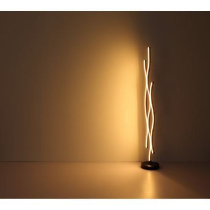Globo - LED-Stehleuchte LED/28W/230V 3000K schwarz/golden