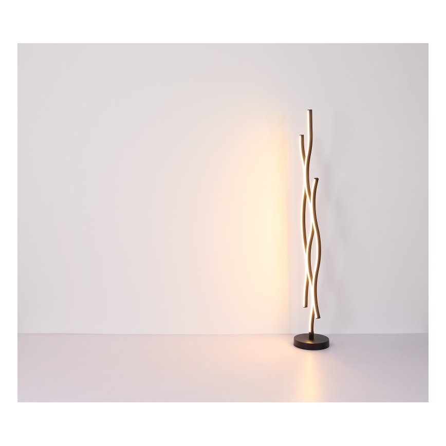 Globo - LED-Stehleuchte LED/28W/230V 3000K schwarz/golden