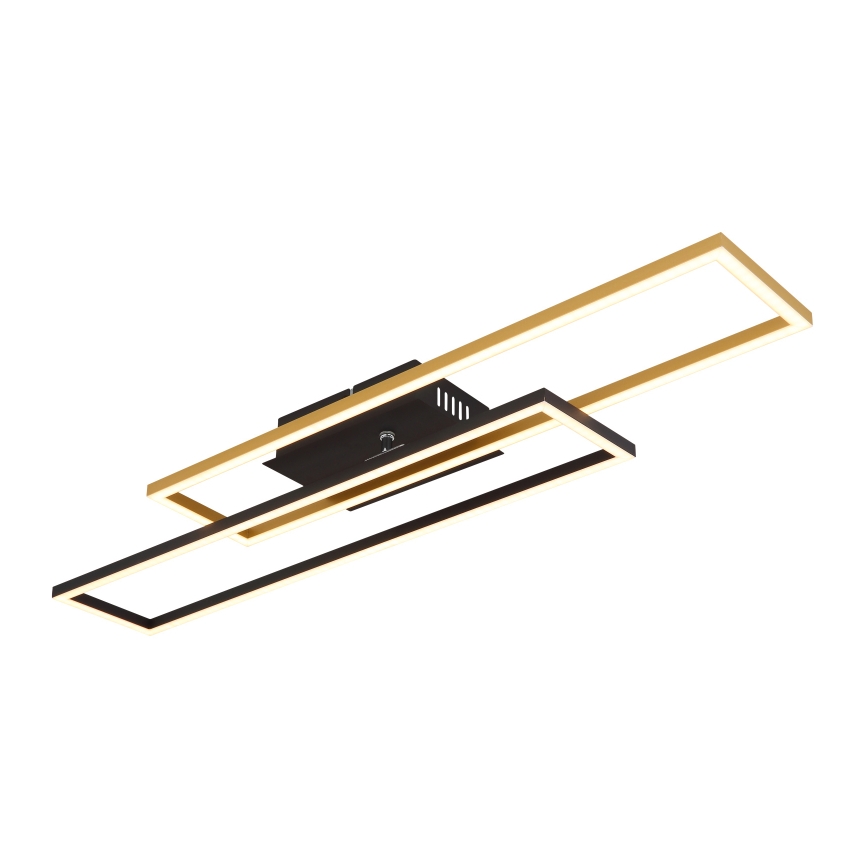 Globo - LED-Deckenleuchte LED/30W/230V 3000K 60x80 cm schwarz/golden