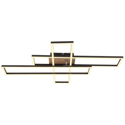 Globo - LED-Deckenleuchte LED/40W/230V 3000K 60x80 cm schwarz