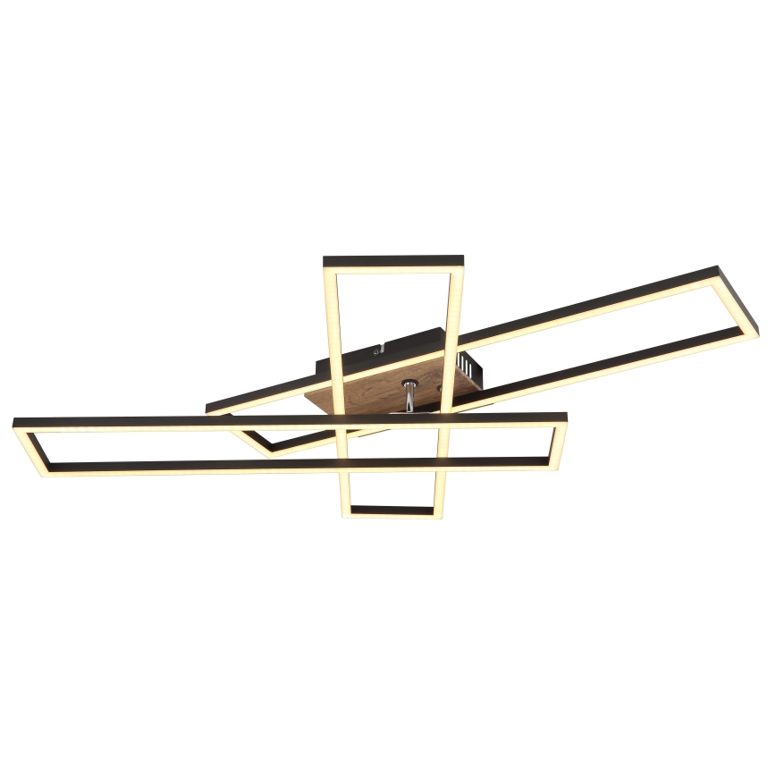 Globo - LED-Deckenleuchte LED/40W/230V 3000K 60x80 cm schwarz