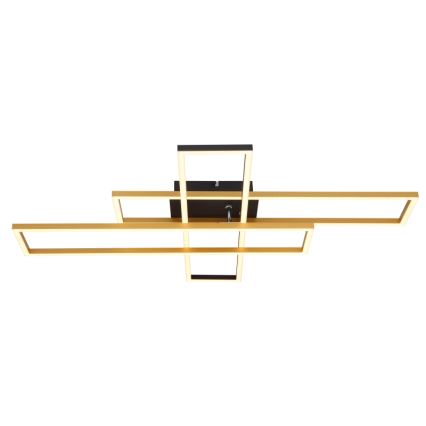 Globo - LED-Deckenleuchte LED/40W/230V 3000K 60x80 cm schwarz/golden
