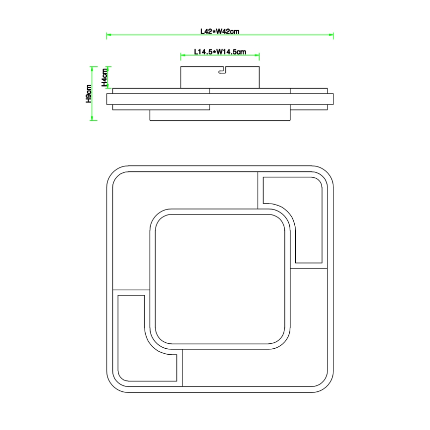 Globo - LED Deckenleuchte LED/30W/230V
