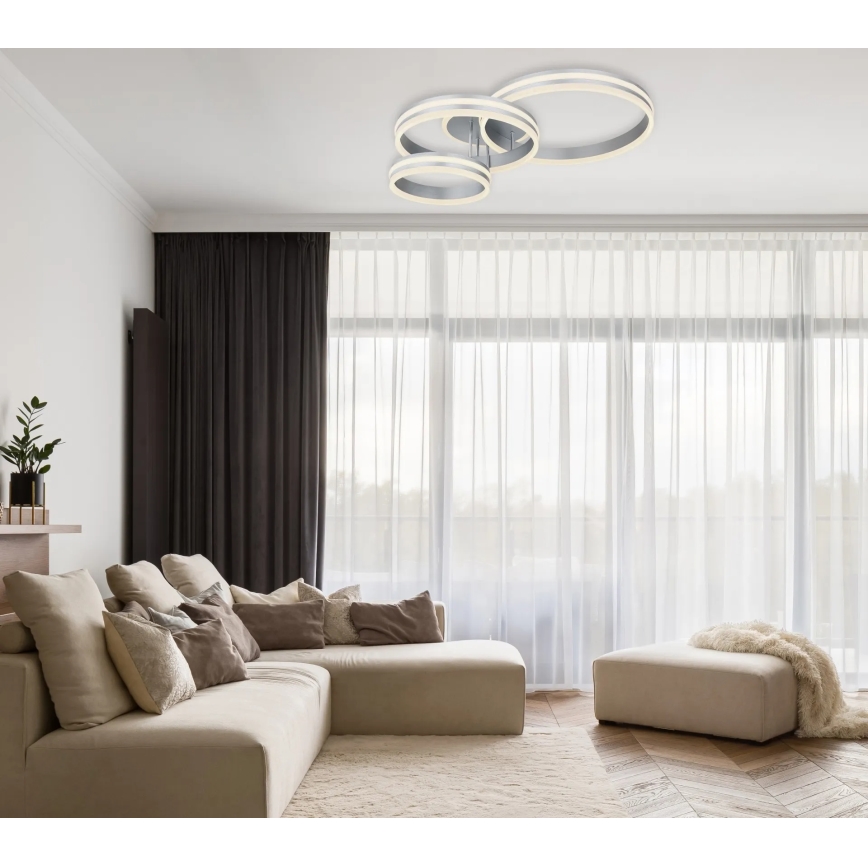 Globo - dimmbare LED-Deckenleuchte LED/72W/230V 2700-6000K 60x80 cm + Fernbedienung