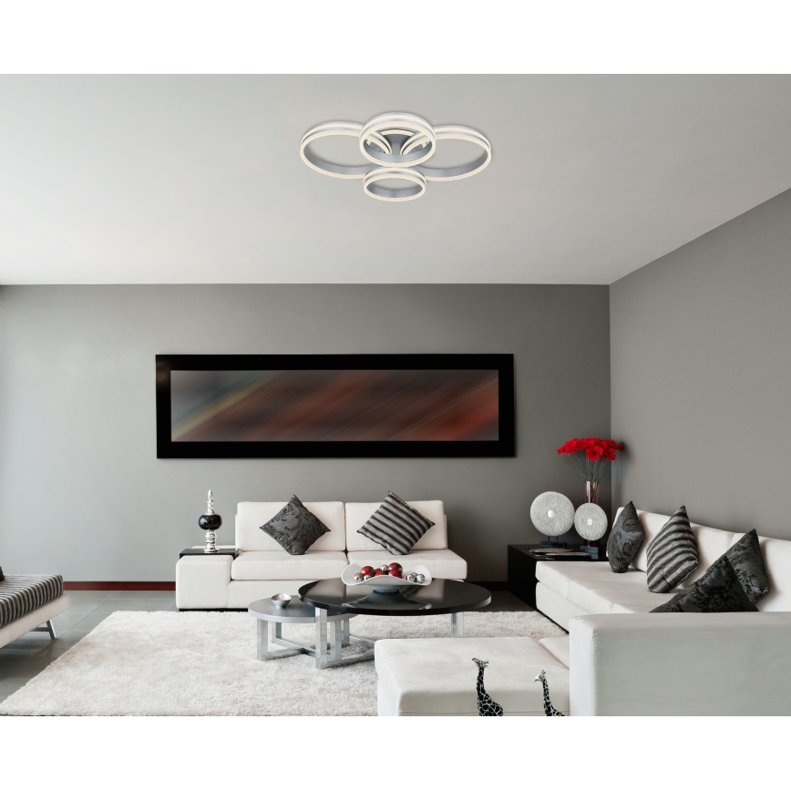 Globo - LED dimmbare Deckenleuchte LED/90W/230V 2700-6000K 68x85 cm + Fernbedienung