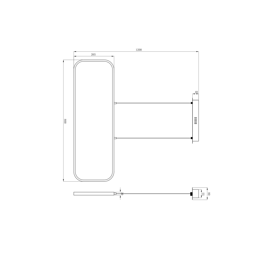 Globo - LED Hängeleuchte LED/24W/230V