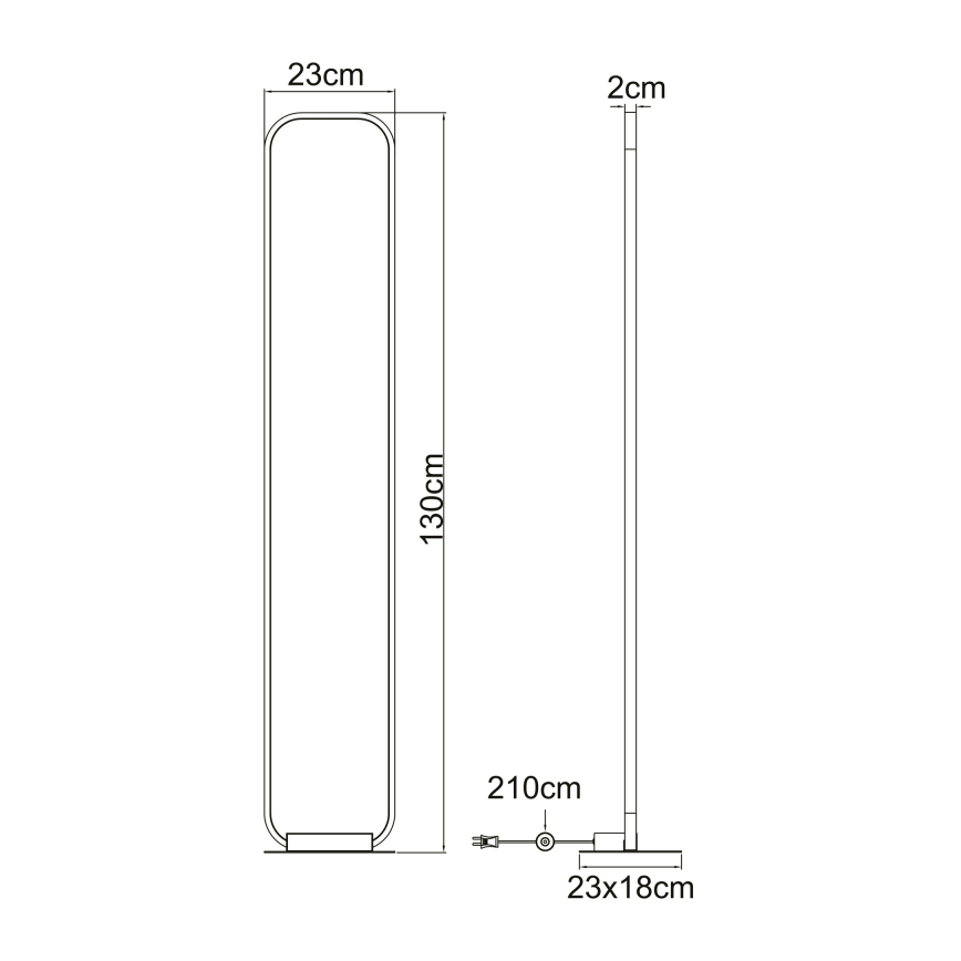 Globo - LED Stehlampe LED/24W/230V