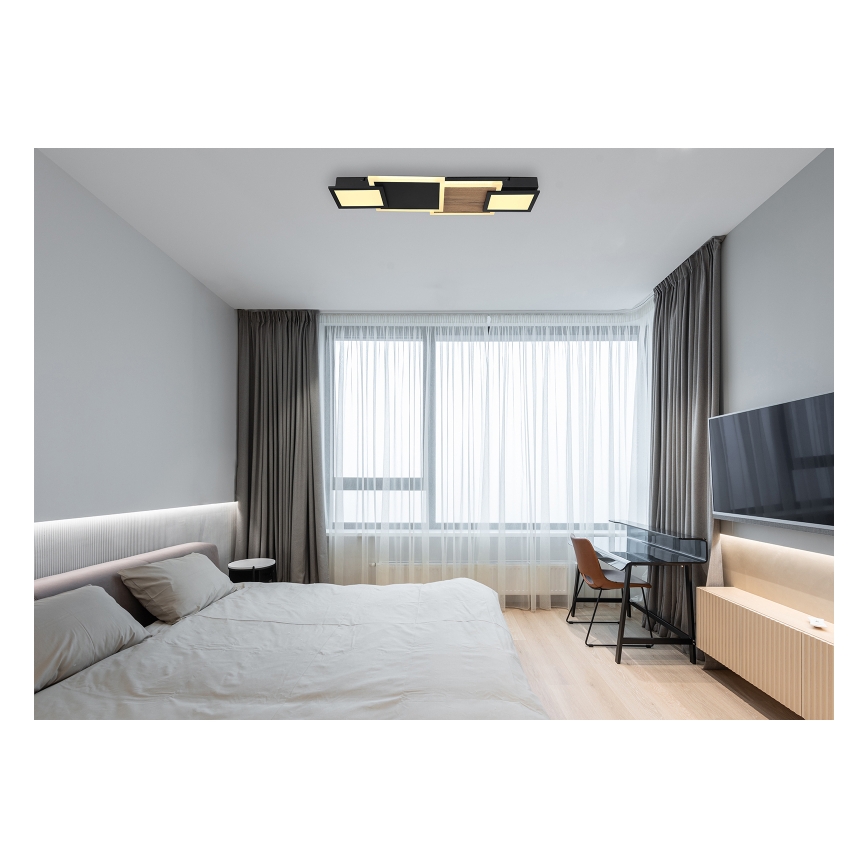 Globo 67279-30 - LED-Deckenleuchte CAROLINE LED/30W/230V 25x71,5 cm beige/schwarz