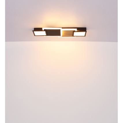 Globo 67279-30 - LED-Deckenleuchte CAROLINE LED/30W/230V 25x71,5 cm beige/schwarz