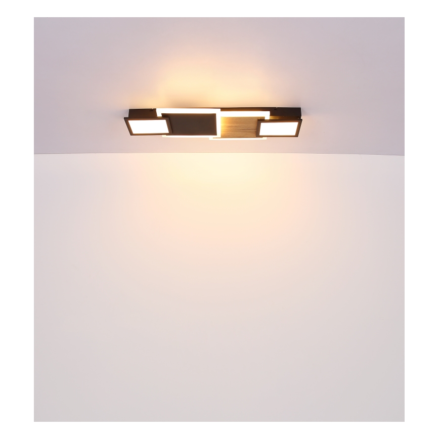 Globo 67279-30 - LED-Deckenleuchte CAROLINE LED/30W/230V 25x71,5 cm beige/schwarz