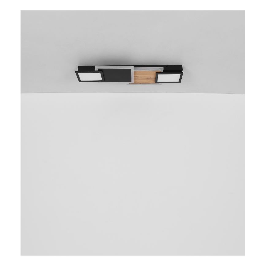 Globo 67279-30 - LED-Deckenleuchte CAROLINE LED/30W/230V 25x71,5 cm beige/schwarz