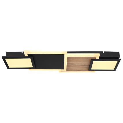 Globo 67279-30 - LED-Deckenleuchte CAROLINE LED/30W/230V 25x71,5 cm beige/schwarz