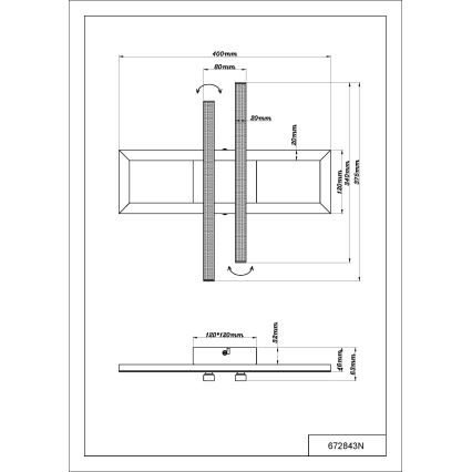 Globo - LED-Deckenleuchte LED/24W/230V 4000K matt Chrom