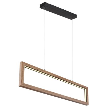 Globo 67287H - LED-Pendelleuchte an Kabel MANDERA LED/24W/230V braun