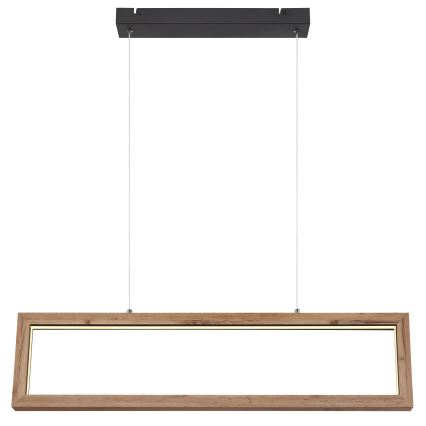 Globo 67287H - LED-Pendelleuchte an Kabel MANDERA LED/24W/230V braun