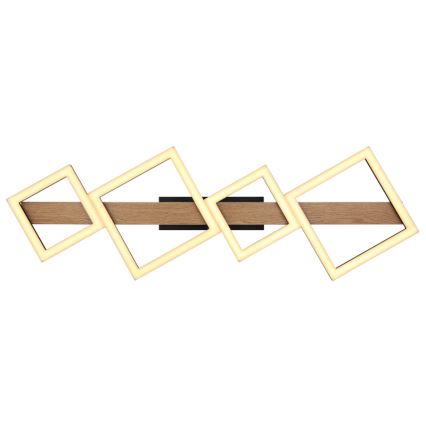 Globo - LED-Deckenleuchte LED/35W/230V 3000K braun