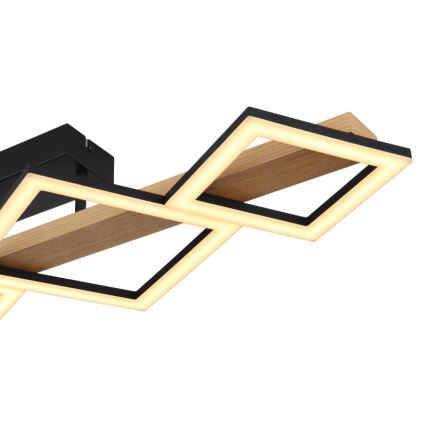 Globo - LED-Deckenleuchte LED/35W/230V 3000K braun