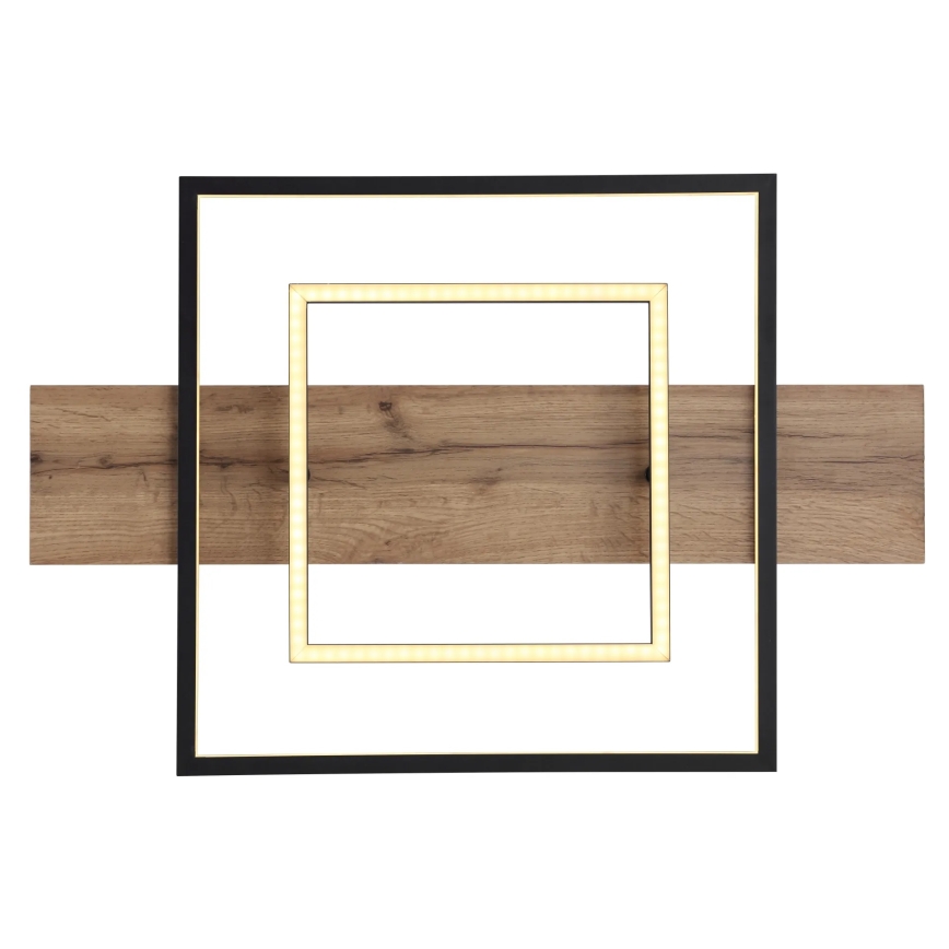 Globo 67289D - LED-dimmbare Deckenleuchte VANNI LED/24W/230V 40x60 cm braun/schwarz