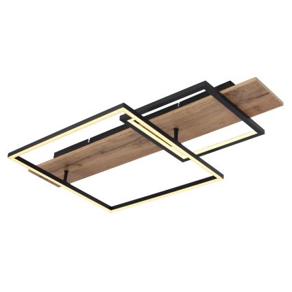 Globo 67289D1 - LED-Deckenleuchte VANNI LED/24W/230V 40x75 cm braun/schwarz