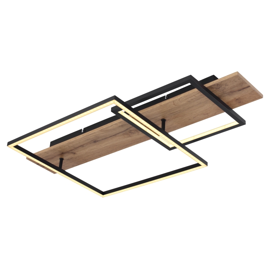 Globo 67289D1 - LED-Deckenleuchte VANNI LED/24W/230V 40x75 cm braun/schwarz