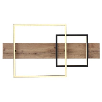 Globo 67289D1 - LED-Deckenleuchte VANNI LED/24W/230V 40x75 cm braun/schwarz