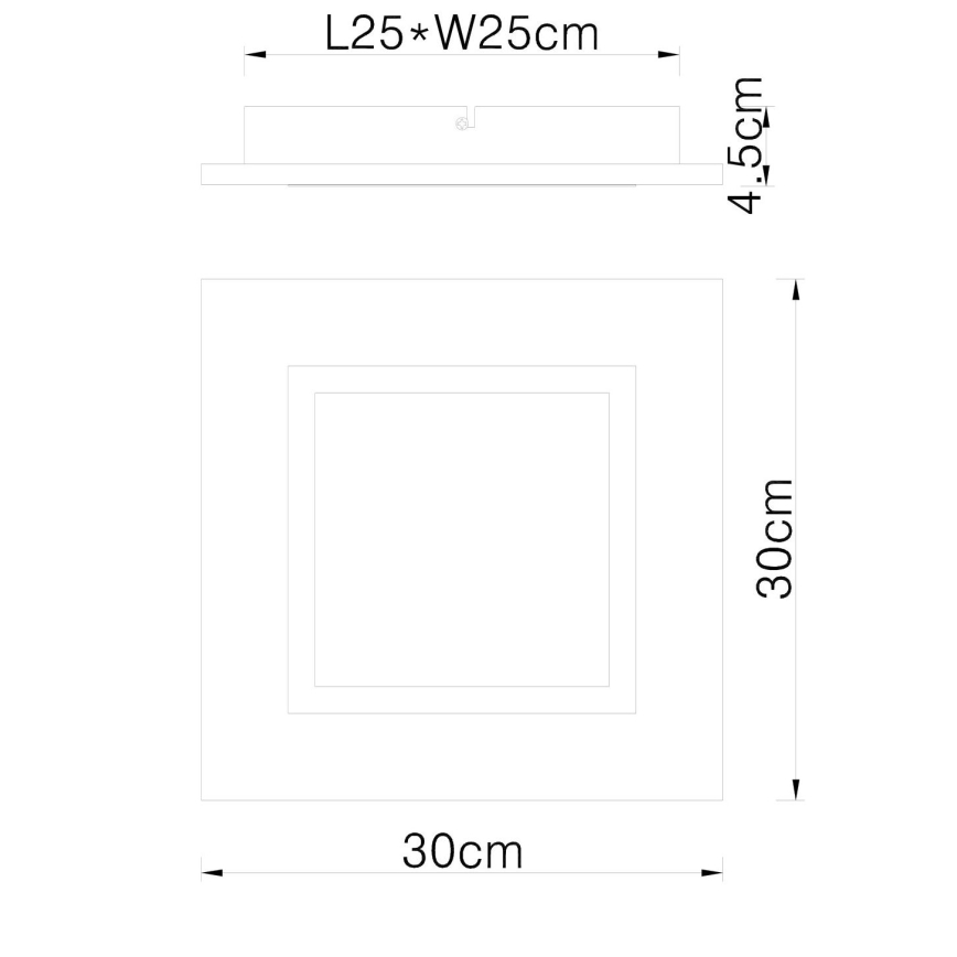 Globo - LED-Deckenleuchte LED/12W/230V
