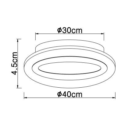 Globo - LED-Deckenleuchte LED/15W/230V