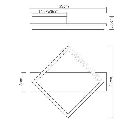 Globo - LED-Deckenleuchte LED/12W/230V