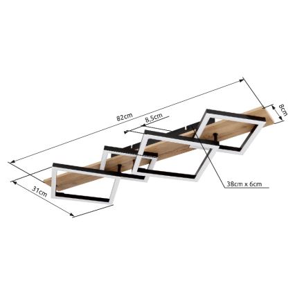 Globo - LED-Deckenleuchte LED/30W/230V