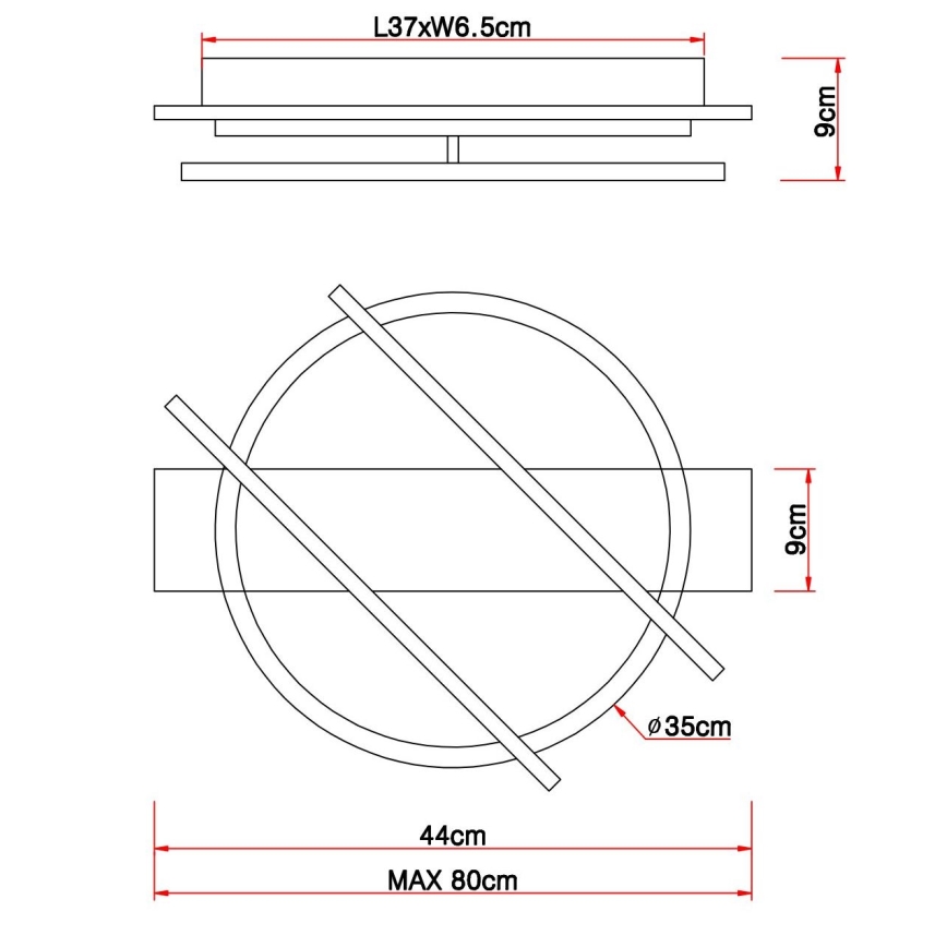 Globo - LED-Deckenleuchte LED/32W/230V