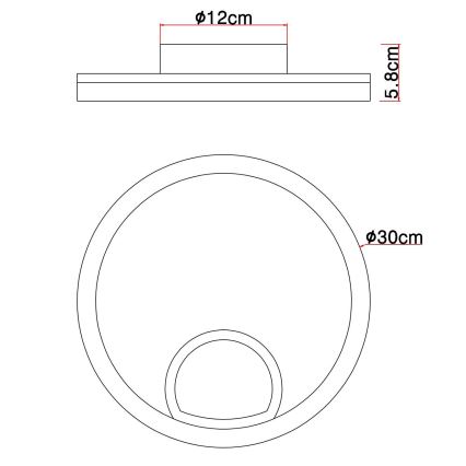 Globo - LED-Deckenleuchte LED/12W/230V