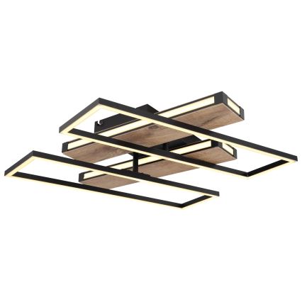 Globo 67299D1 - LED Deckenleuchte COLLI LED/48W/230V 52x60 cm braun/schwarz